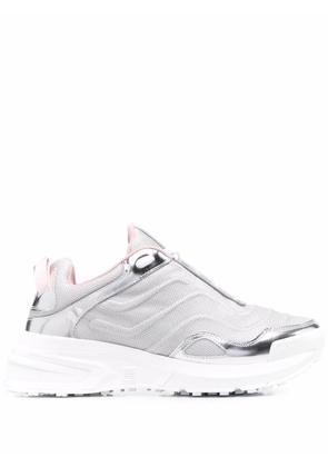 Givenchy metallic-effect leather sneakers - Grey