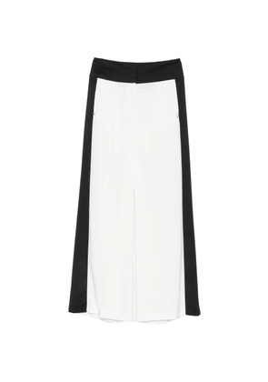 Patrizia Pepe color-block wide-leg trousers - White