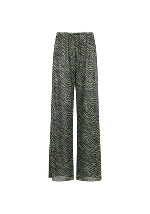 Oséree animal-print trousers - Black