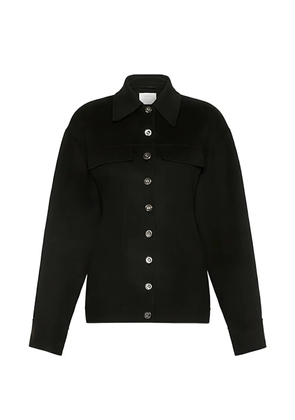Sportmax panelled button-down jacket - Black