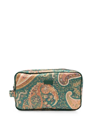 ETRO Paisley-print wash bag - Green