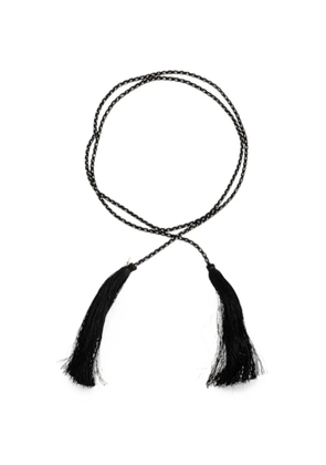 Forte Forte braided crystal-embellished belt - Black
