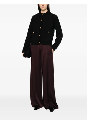 Antonelli elasticated-waist palazzo pants - Purple