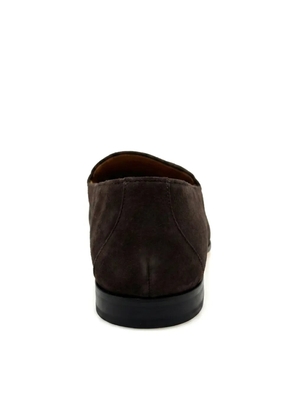 Kiton suede almond-toe loafers - Brown