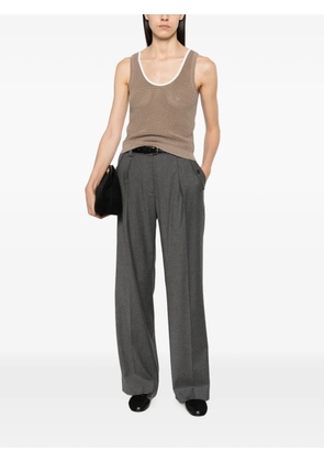 Antonelli Salice pleated wide-leg trousers - Grey