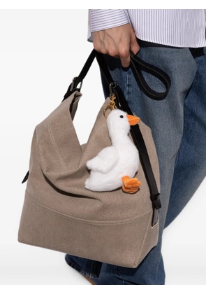 Moschino goose-pendant keyring - White