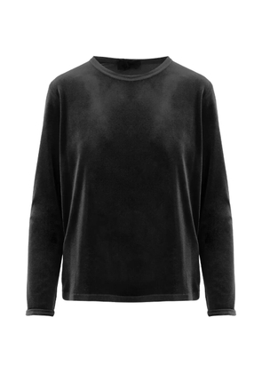 F.It velvet-effect crew-neck sweater - Black