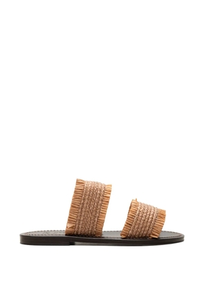 K. Jacques Hadrine fringed sandals - Neutrals