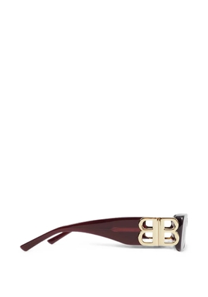 Balenciaga Dynasty rectangle-frame sunglasses - Red