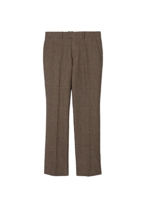 Burberry check-pattern tailored trousers - Brown
