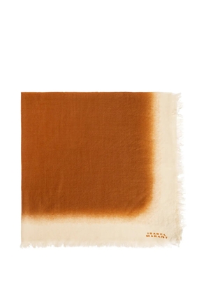 ISABEL MARANT Aleia frayed scarf - Brown