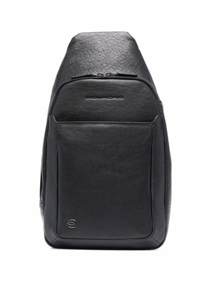PIQUADRO debossed-logo sling bag - Black