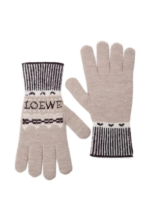 LOEWE x Louis Wain Gloves in wool blend - Neutrals
