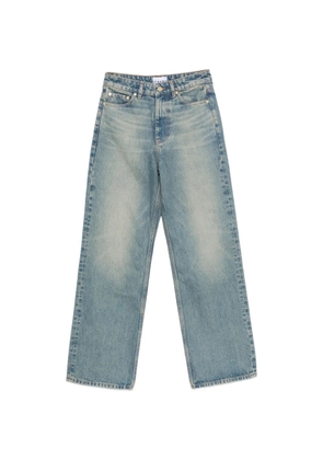 GANNI faded-effect wide-leg jeans - Blue