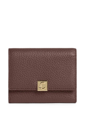 Coccinelle Pansy grained-leather wallet - Brown