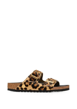 Birkenstock Arizona leopard-print sandals - Neutrals