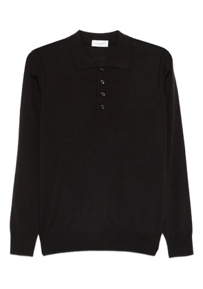 Paolo Pecora long-sleeve polo shirt - Brown
