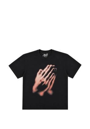 Melt graphic-print T-shirt - Black