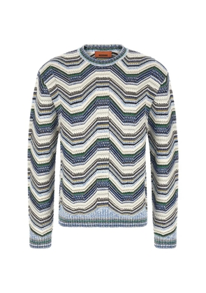 Missoni geometric zigzag sweater - Neutrals