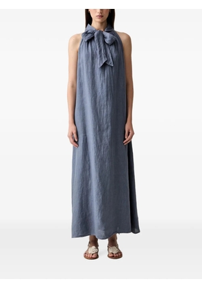 VICOLO bow-detail halterneck dress - Blue