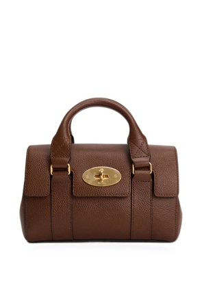Mulberry mini Bayswater grained tote bag - Brown
