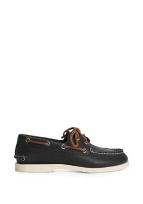 Timberland contrast-stitch lace-up boat shoes - Blue