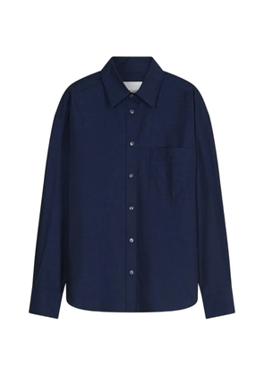 Closed chest-pocket button-up shirt - Blue