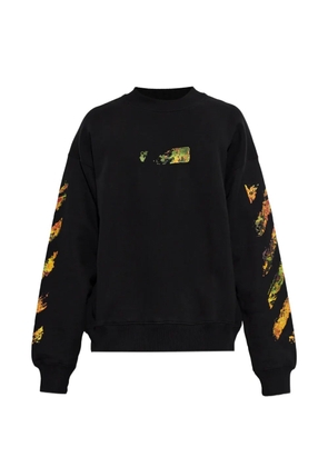 Off-White logo-print sweatshirt - Black
