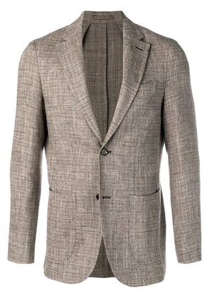 Eleventy single breasted blazer - Brown