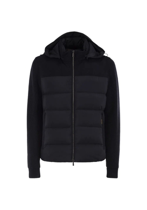 Moorer Allori-Lsm quilted rib-knit jacket - Blue