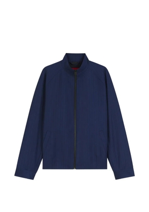 HUGO Kamilo slim-fit jacket in chalk-striped virgin wool - Blue