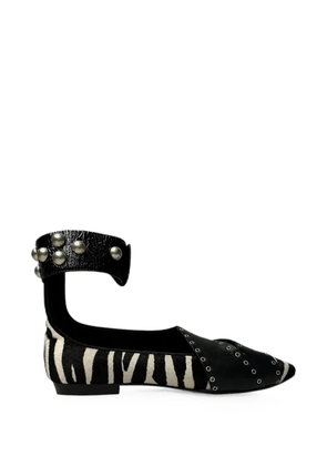 Isabel Marant Vintage Linzy eyelet ballet flats - Black