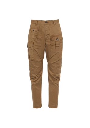 DSQUARED2 button cargo pants - Brown