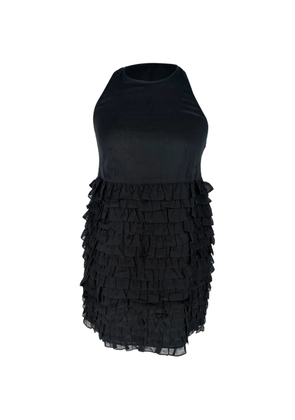 Burberry Pre-Owned 2010-2020s tiered mini dress - Black