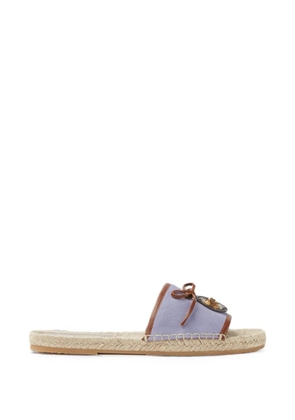 Versace Lola Medusa-charm bow-detail espadrilles - Purple