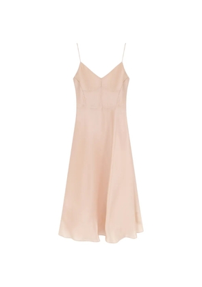 Alberta Ferretti silk midi dress - Neutrals