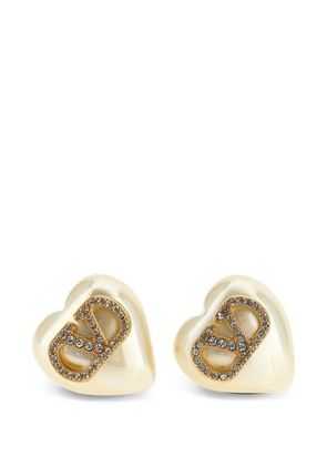 Valentino Garavani VLogo Signature heart earrings - Gold