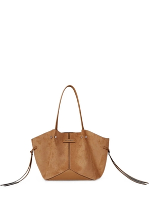 Karl Lagerfeld medium K/Pierced suede tote - Brown