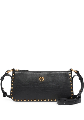 PINKO Love Birds stud-embellished shoulder bag - Black