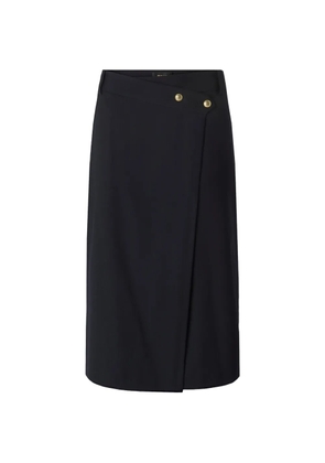 PINKO wrap-front button-detail skirt - Blue