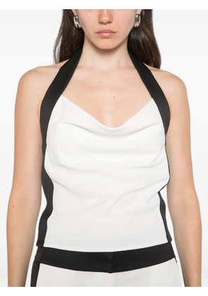 Patrizia Pepe backless halterneck top - White