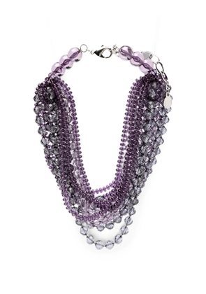 Emporio Armani beaded multi-strand necklace - Purple