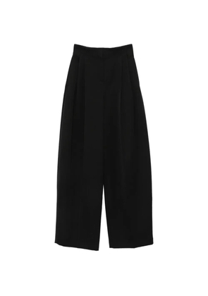 Mugler pleated wide-leg trousers - Black