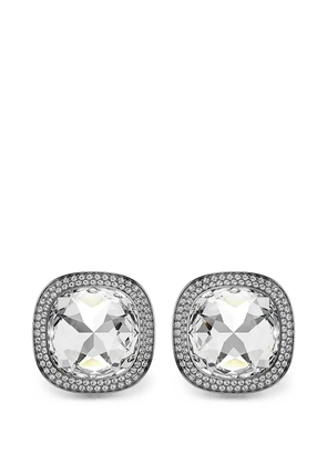Swarovski crystal-embellished clip-on earrings - Silver