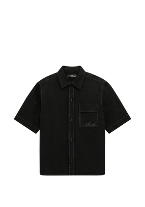 AMIRI script-pocket Os shirt - Black