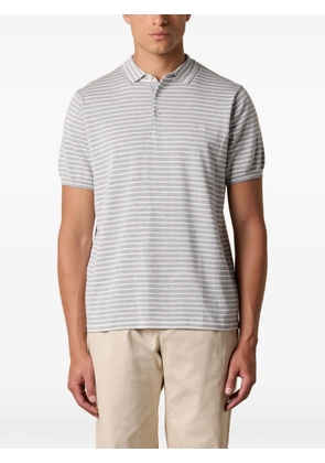 Brooks Brothers logo-embroidered striped polo shirt - Grey