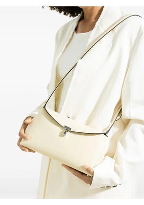 TOTEME T-lock leather shoulder bag - Neutrals