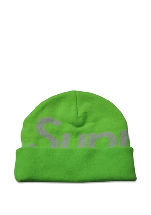 Supreme Big Logo beanie hat - Green