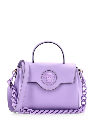 Versace Pre-Owned La Medusa Top Handle Bag Leather Medium satchel - Purple
