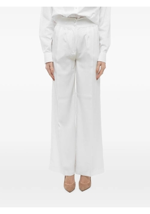 Hebe Studio The Girlfriend pleated palazzo pants - White